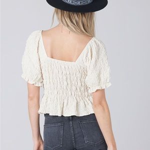 Saltwater Luxe Lee Lee smocked top